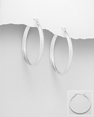 706-28736 - Wholesale 925 Sterling Silver Hoop Earrings