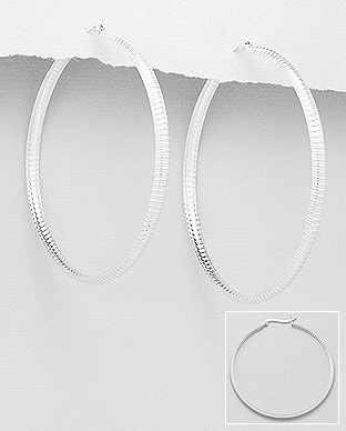 706-28738 - Wholesale 925 Sterling Silver Hoop Earrings