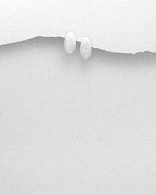 706-28753 - Wholesale 925 Sterling Silver Matte Push-Back Earrings