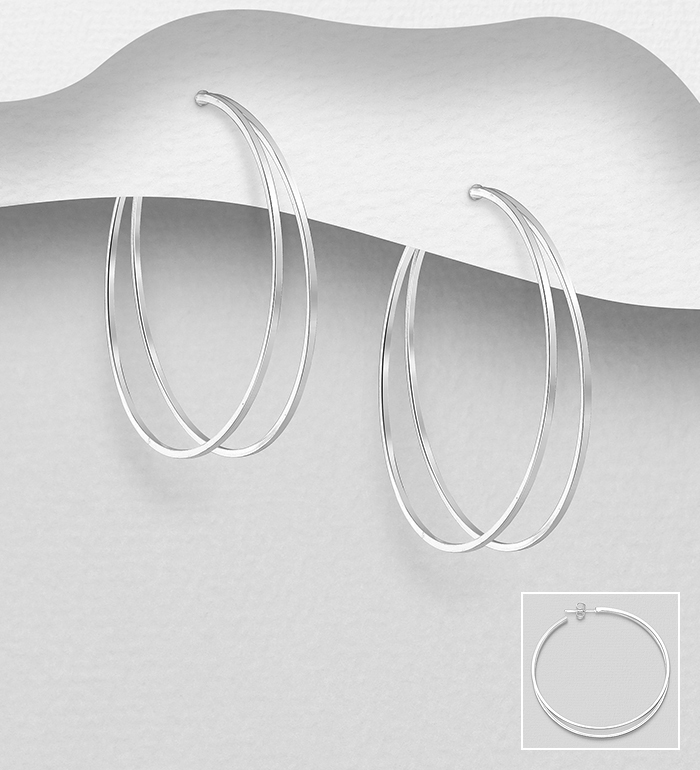 706-29099 - Wholesale 925 Sterling Silver Wire Push-Back Earrings