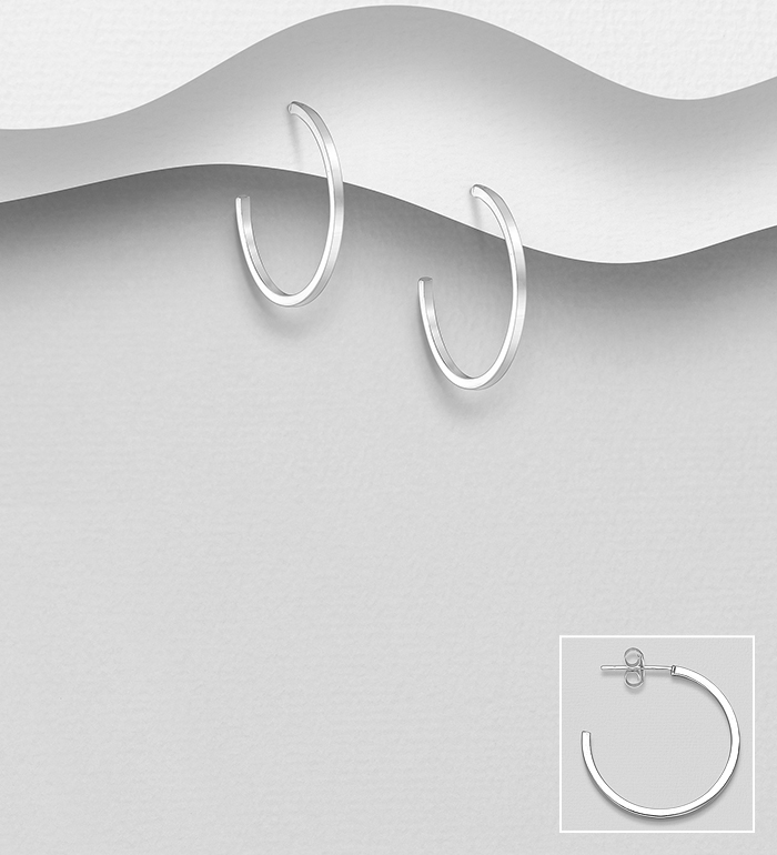 706-29118 - Wholesale 925 Sterling Silver Push-Back Earrings