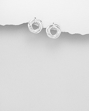 706-29183 - Wholesale 925 Sterling Silver Push-Back Earrings