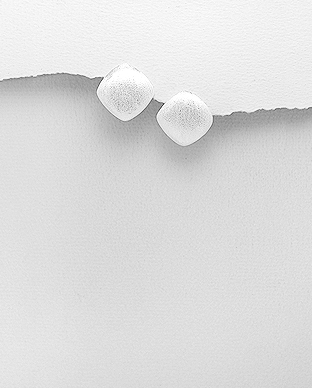 706-29304 - Wholesale 925 Sterling Silver Matte Push-Back Earrings