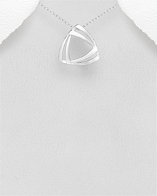 706-29325 - Wholesale 925 Sterling Silver Matte Pendant