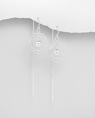 706-29446 - Wholesale 925 Sterling Silver Ball Hook Earrings