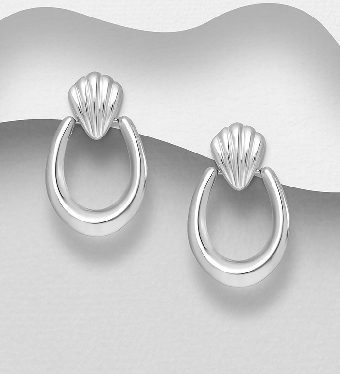 706-29574 - Wholesale 925 Sterling Silver Push-Back Earrings