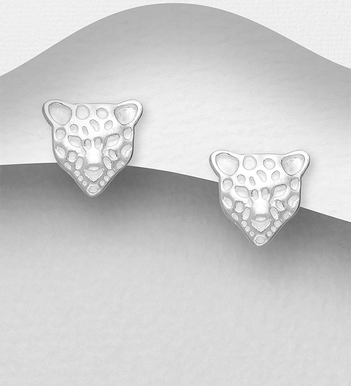 706-30031 - Wholesale 925 Sterling Silver Tiger Push-Back Earrings