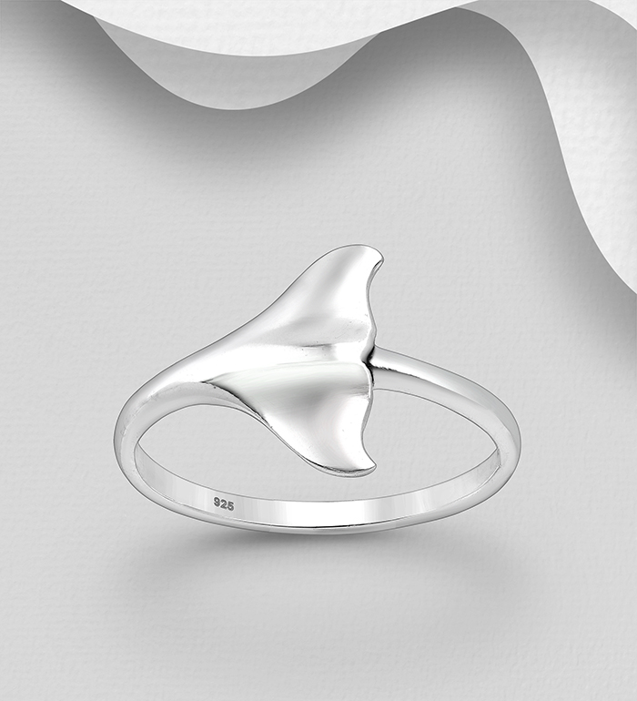 706-31098 - Wholesale 925 Sterling Silver Whale Tail Ring