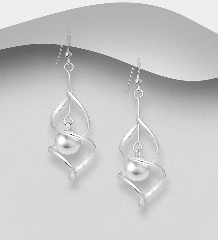 706-3456 - Wholesale 925 Sterling Silver Ball Hook Earrings