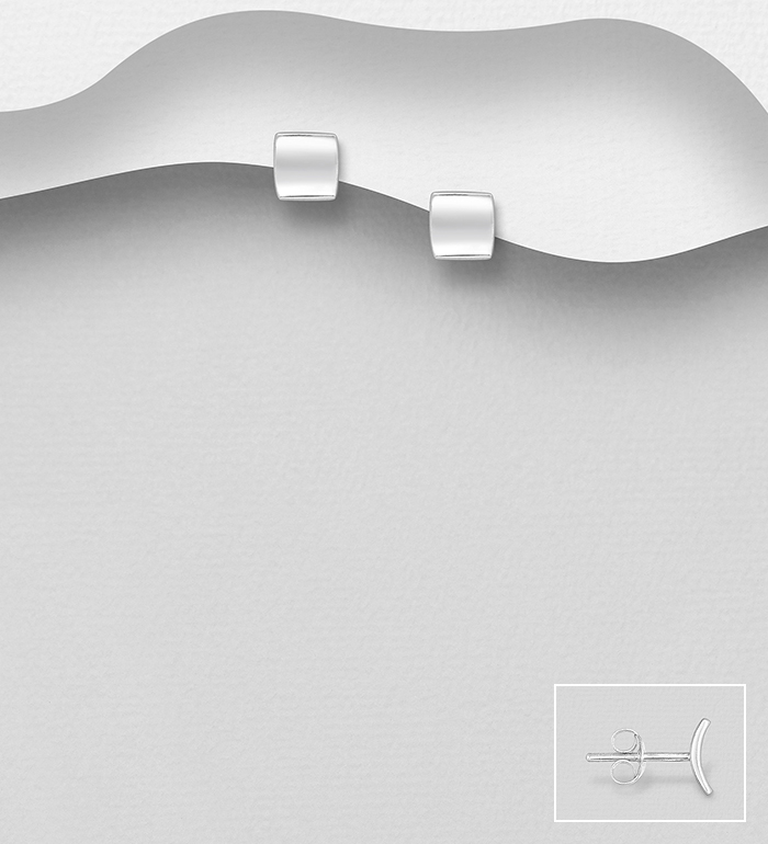 706-6239 - Wholesale 925 Sterling Silver Push-Back Earrings