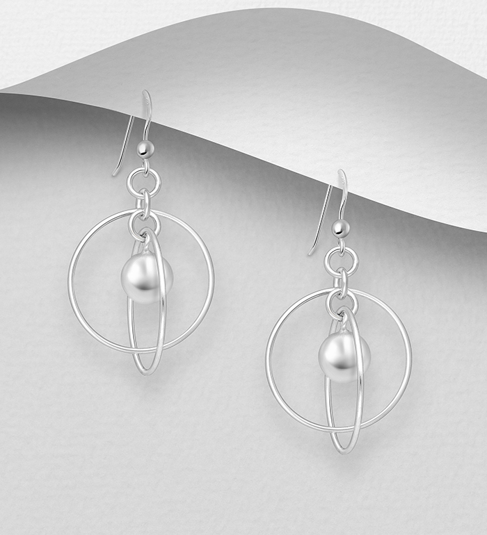 706-9582 - Wholesale 925 Sterling Silver Ball Hook Earrings
