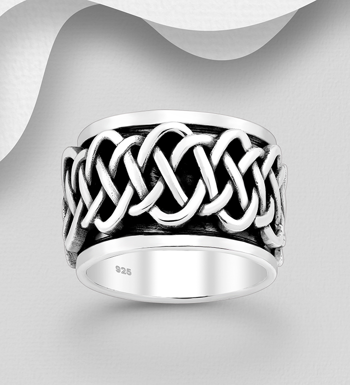 767-593 - Wholesale 925 Sterling Silver Celtic Ring