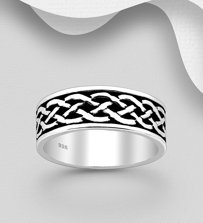 767-601 - Wholesale 925 Sterling Silver Celtic Ring
