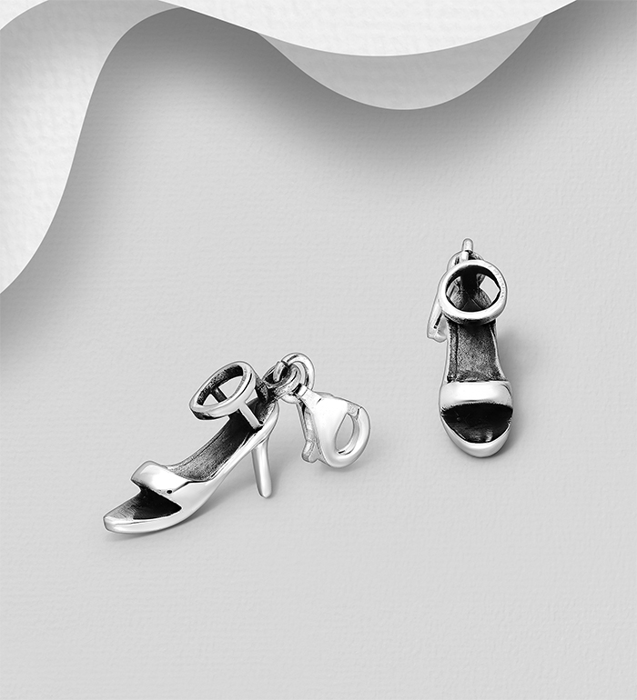 983-130 - Wholesale 925 Sterling Silver High Heels Charm